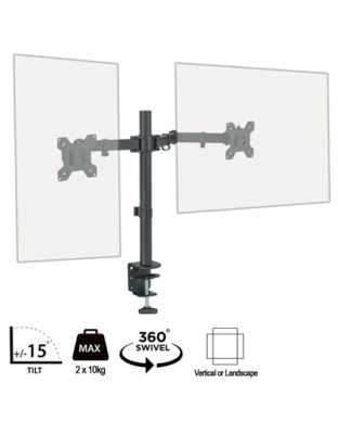 piXL Double Monitor Arm, For U