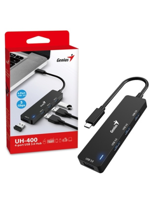 Genius 4 Port USB-C Hub, 4 x U