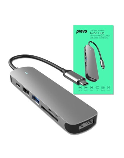 Prevo C605A 6-In-1 USB-C 4K Me