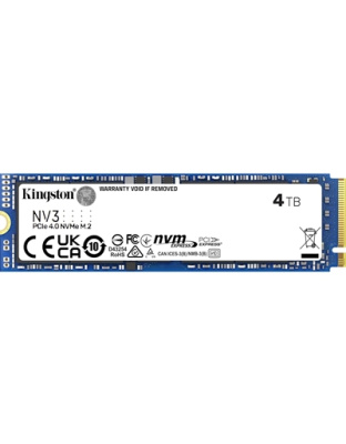 Kingston NV3 (SNV3S/4000G) 4TB NVMe SSD, M.2 Interface