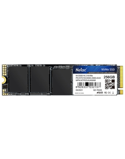 NETAC NV2000 (NT01NV2000-256-E4X) 256GB NVMe SSD, M.2