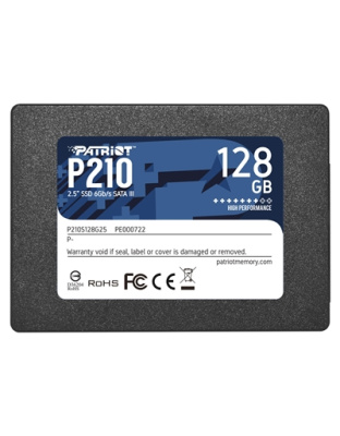 Patriot P210 (P210S128G25) 128GB 2.5 Inch SSD, Sata 3
