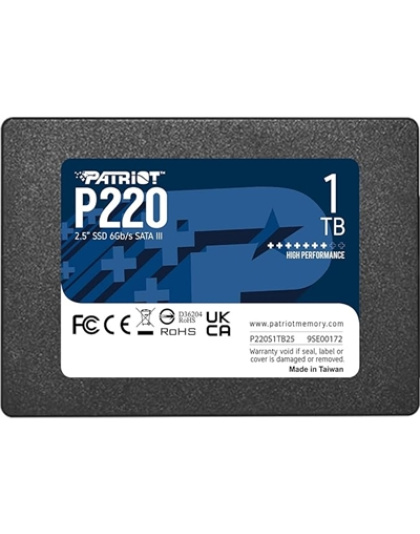Patriot P210 (P220S1TB25) 1TB 2.5 Inch SSD, Sata 3 Int