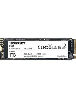 Patriot P300 (P300P1TBM28) 1TB NVMe SSD, M.2 Interface