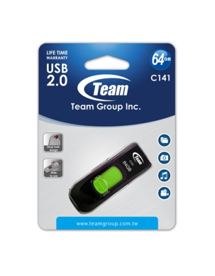 Team  C141  64GB  USB  2.0  Green  USB  Flash  Dri