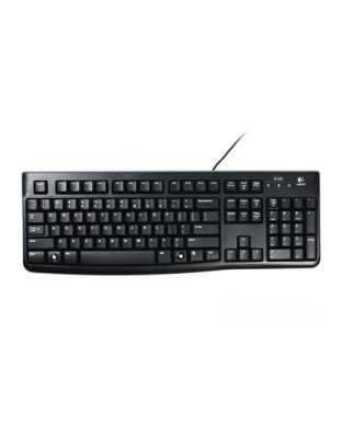 Logitech K120 Wired Keyboard for Windows, USB Plug-and-Play, Full-Size, Spill-Resistant, Curved Space Bar, Compatible with PC and Laptop, QWERTY UK English Layout, Black