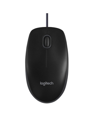 Logitech B100 Wired USB Mouse, 3